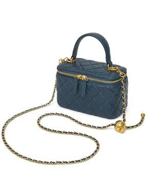 Womens Genuine Lambskin Leather Crossbody Bag Quilted Box Purse Shoulder Handbag